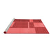 Contemporary Red Washable Rugs