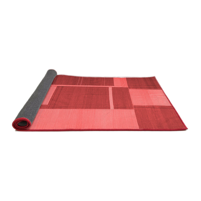 Abstract Red Contemporary Area Rugs
