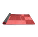 Abstract Red Contemporary Area Rugs