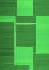 Abstract Green Contemporary Rug, con1687grn