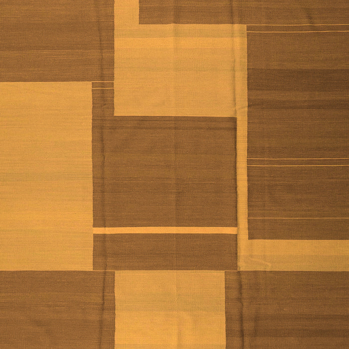 Serging Thickness of Abstract Orange Contemporary Rug, con1687org