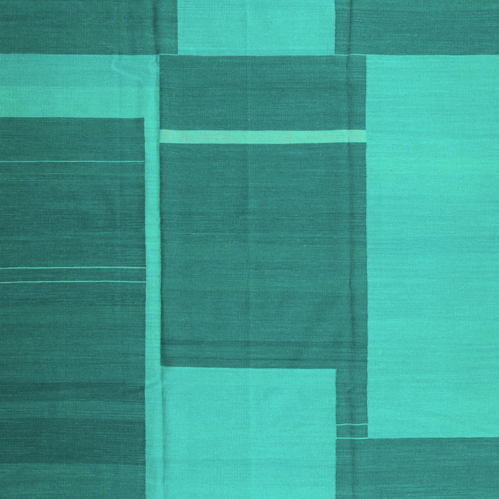 Abstract Turquoise Contemporary Rug, con1687turq