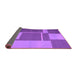 Sideview of Abstract Purple Contemporary Rug, con1687pur