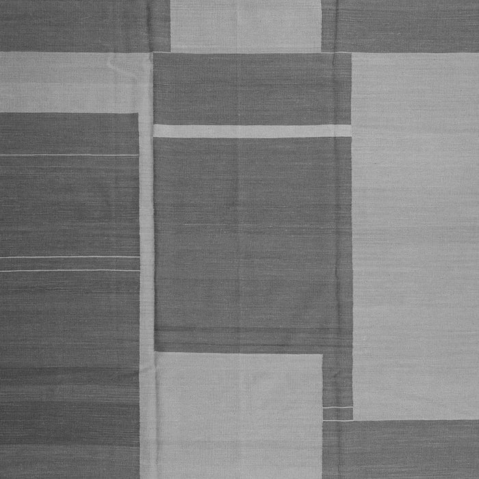 Serging Thickness of Machine Washable Abstract Gray Contemporary Rug, wshcon1687gry