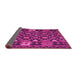 Sideview of Oriental Pink Traditional Rug, con1688pnk