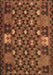 Machine Washable Oriental Brown Traditional Rug, wshcon1688brn