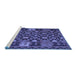 Sideview of Machine Washable Oriental Blue Traditional Rug, wshcon1688blu