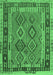 Southwestern Emerald Green Country Rug, con1689emgrn