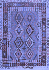 Southwestern Blue Country Rug, con1689blu