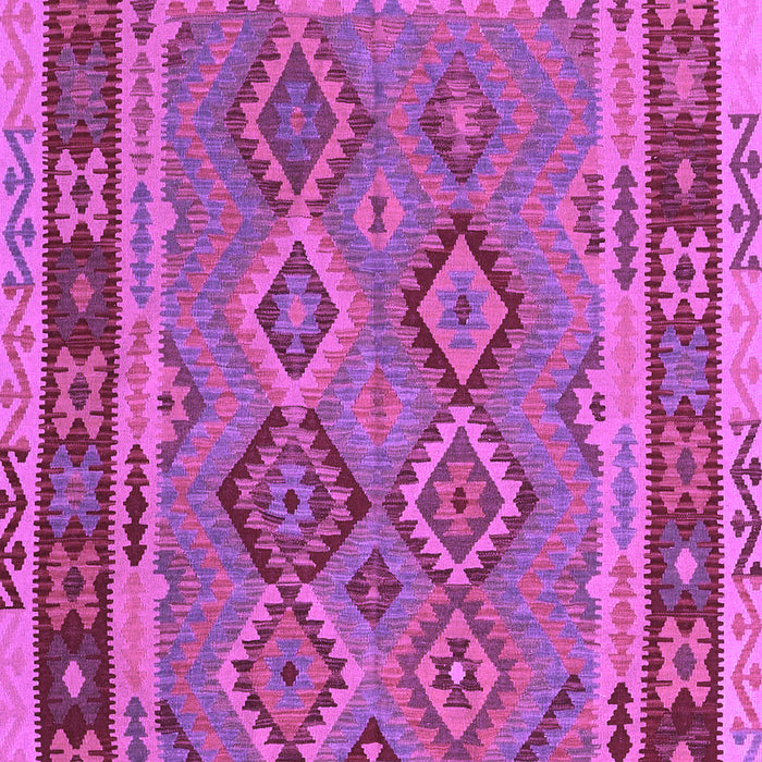Machine Washable Southwestern Purple Country Area Rugs, wshcon1689pur