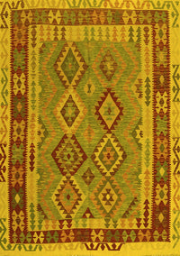 Southwestern Yellow Country Rug, con1689yw