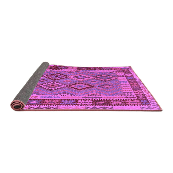 Sideview of Southwestern Purple Country Rug, con1689pur