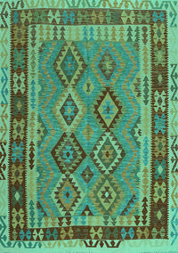 Southwestern Turquoise Country Rug, con1689turq