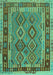 Southwestern Turquoise Country Rug, con1689turq