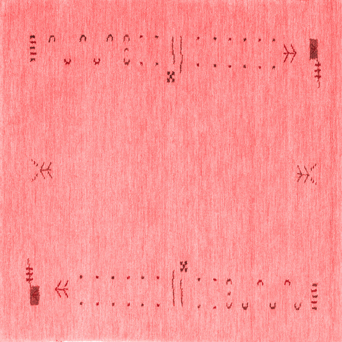 Machine Washable Abstract Red Contemporary Rug, wshcon168red