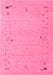 Abstract Pink Contemporary Rug, con168pnk