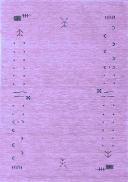 Abstract Blue Contemporary Rug, con168blu
