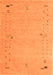 Serging Thickness of Machine Washable Abstract Orange Contemporary Area Rugs, wshcon168org