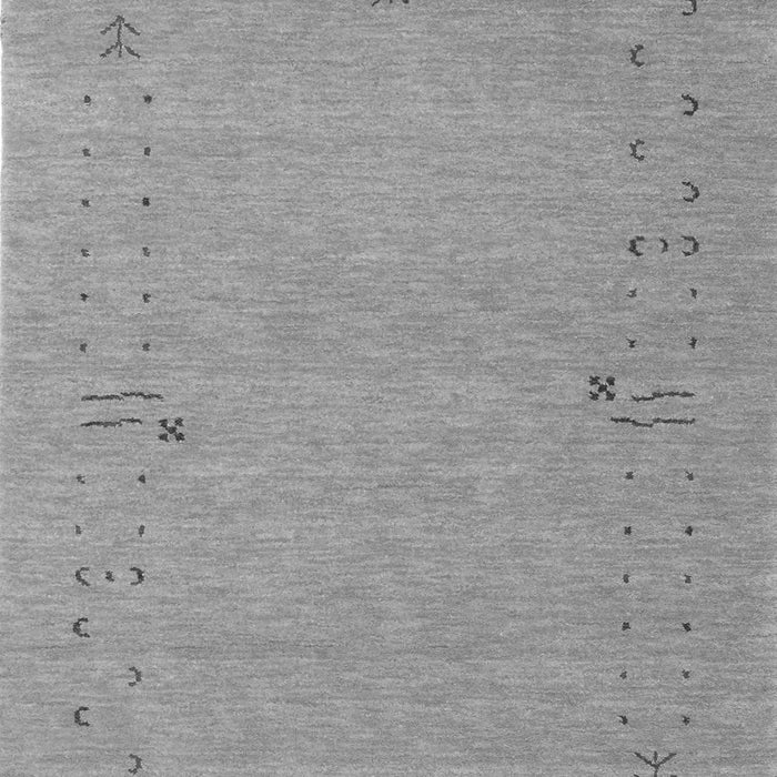 Serging Thickness of Machine Washable Abstract Gray Contemporary Rug, wshcon168gry