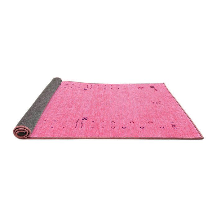 Sideview of Abstract Pink Contemporary Rug, con168pnk
