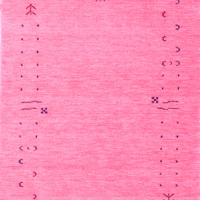 Machine Washable Abstract Pink Contemporary Rug, wshcon168pnk