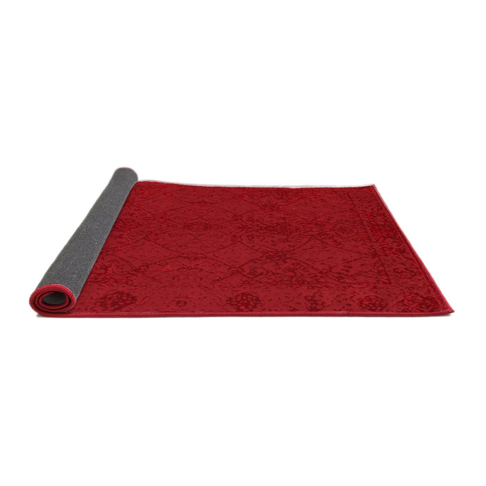 Thickness of Contemporary Red Modern Rug, con169