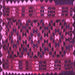 Square Oriental Pink Traditional Rug, con1690pnk