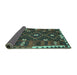 Sideview of Oriental Turquoise Traditional Rug, con1690turq