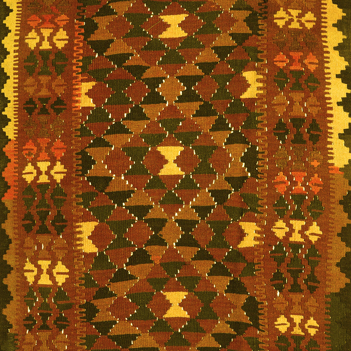 Oriental Yellow Traditional Rug, con1690yw