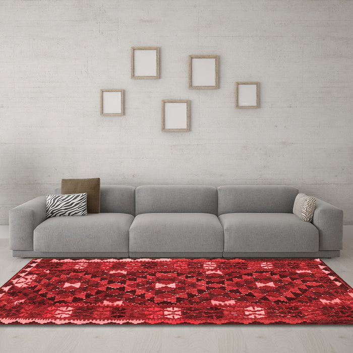Traditional Red Washable Rugs