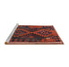 Serging Thickness of Machine Washable Contemporary Chestnut Brown Rug, wshcon1691