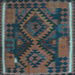 Square Oriental Light Blue Traditional Rug, con1691lblu