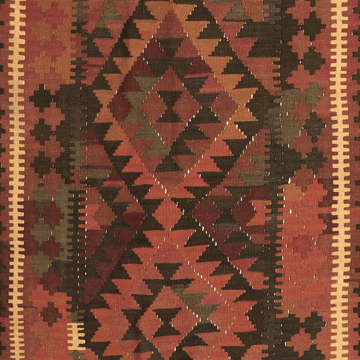 Machine Washable Oriental Brown Traditional Rug, wshcon1691brn