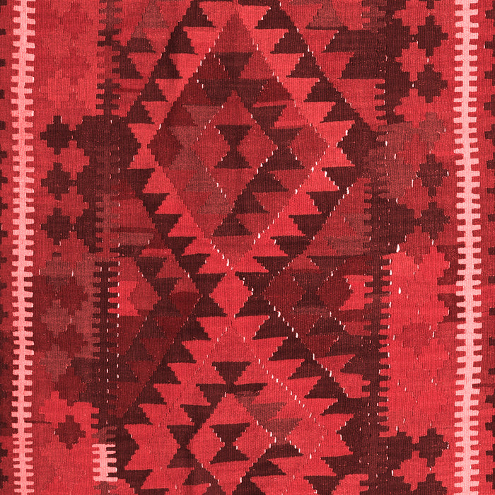 Machine Washable Oriental Red Traditional Rug, wshcon1691red