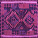 Square Oriental Purple Traditional Rug, con1691pur