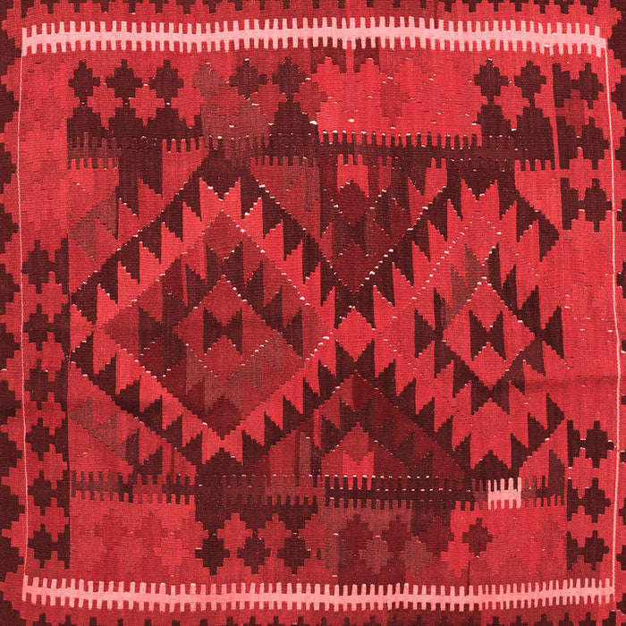 Machine Washable Oriental Red Traditional Rug, wshcon1691red