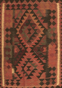 Oriental Brown Traditional Rug, con1691brn