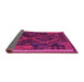 Sideview of Oriental Pink Traditional Rug, con1691pnk