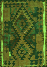 Oriental Green Traditional Rug, con1691grn