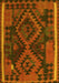 Oriental Yellow Traditional Rug, con1691yw