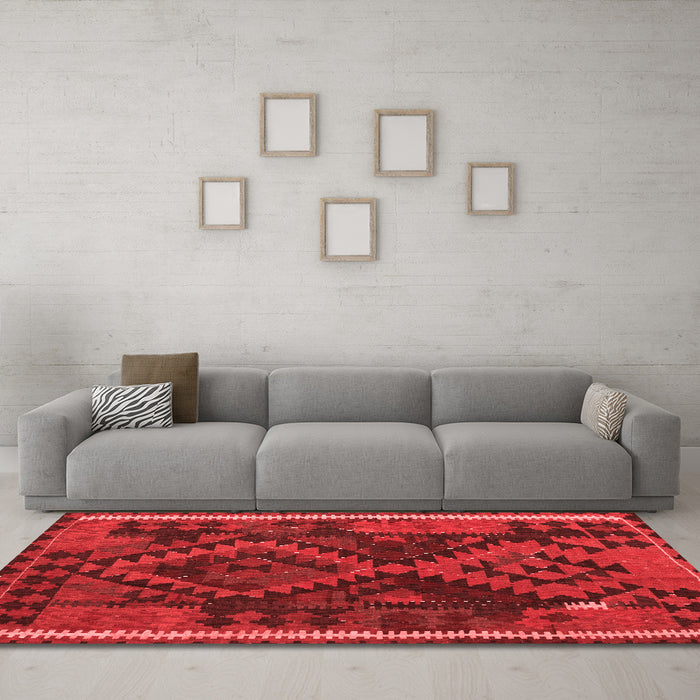 Traditional Red Washable Rugs