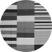 Machine Washable Abstract Gray Contemporary Rug, wshcon1692gry