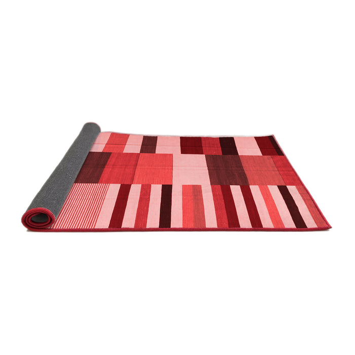 Abstract Red Contemporary Area Rugs