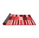 Abstract Red Contemporary Area Rugs