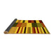 Sideview of Abstract Yellow Contemporary Rug, con1692yw