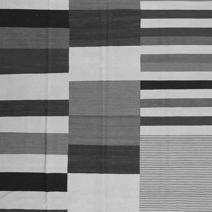 Abstract Gray Contemporary Rug, con1692gry