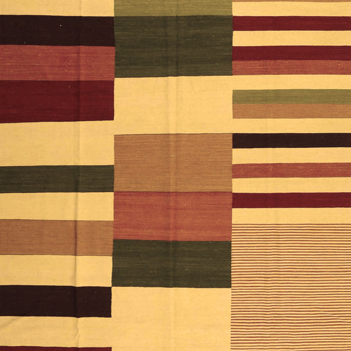 Machine Washable Abstract Brown Contemporary Rug, wshcon1692brn