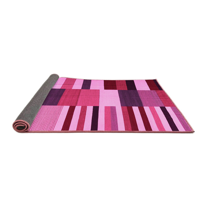 Sideview of Abstract Pink Contemporary Rug, con1692pnk