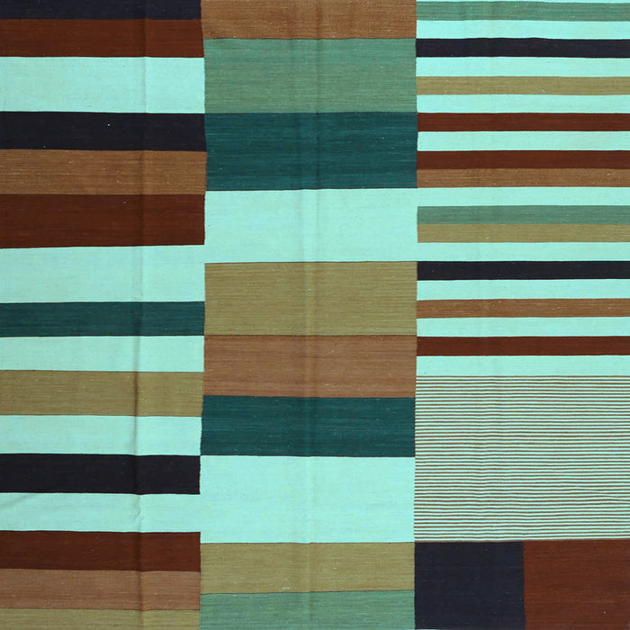 Square Machine Washable Abstract Light Blue Contemporary Rug, wshcon1692lblu