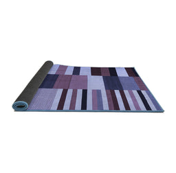 Sideview of Abstract Blue Contemporary Rug, con1692blu